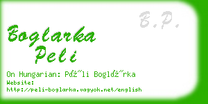 boglarka peli business card